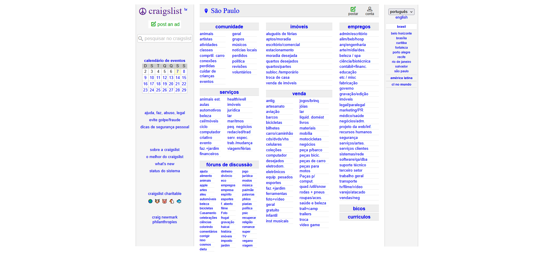 Craigslist website